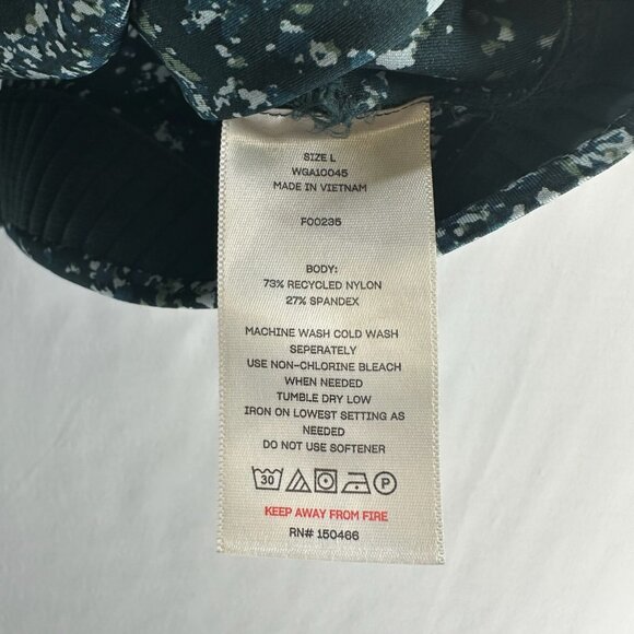 We Wander Sports Bra Size L Lightly Padded Wireless Performance Racerback Green - Picture 5 of 7